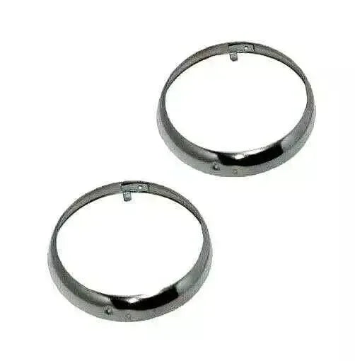 Headlight Retaining Set Chrome Plated Bezel Rim Trim 8" fir for Willys Jeep Truck - StellerGear