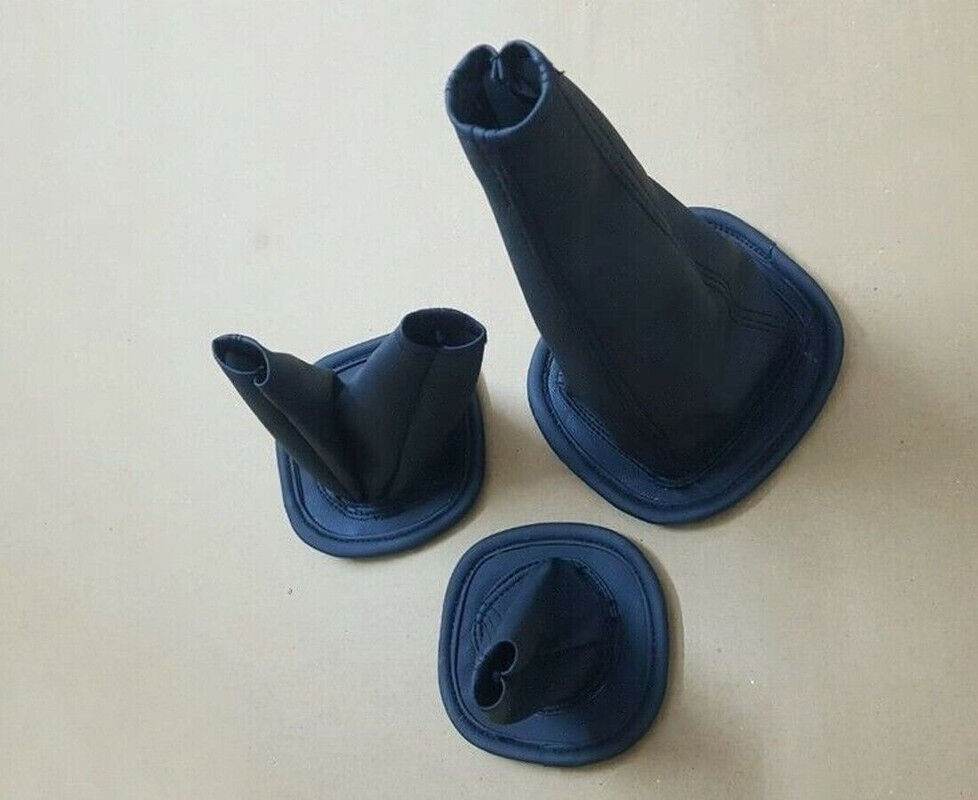 Fits Willys Jeep MB GPW Ford 3 Piece Leatherite Shift Cover Boot Set Kit Black - StellerGear