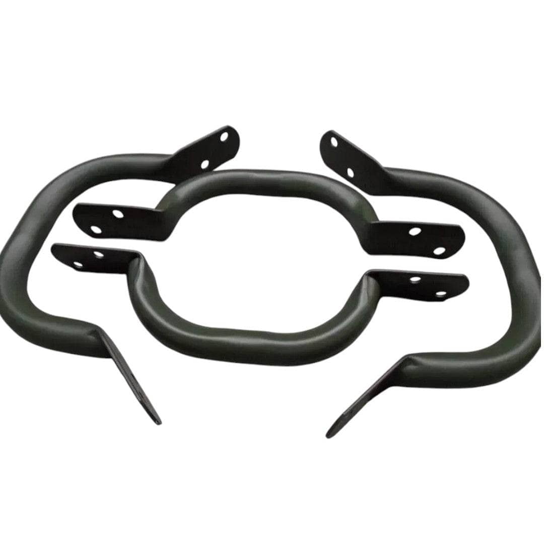 Willys MB body handle set with durable construction for secure vehicle access