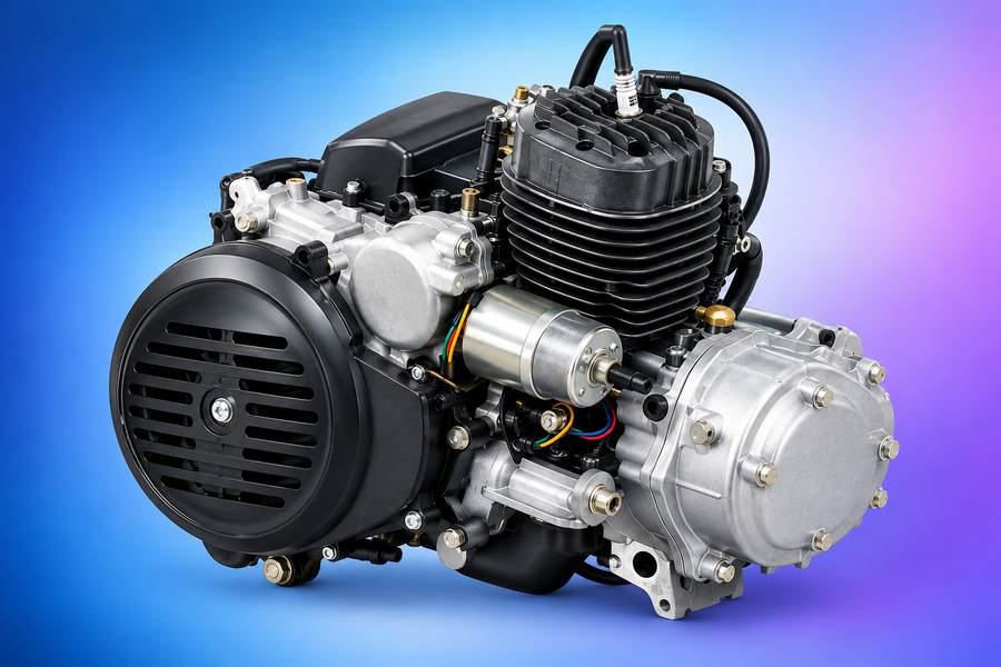 2 Stroke 150cc 5-Port Electric Start Vespa Engine – Remanufactured Performance Engine