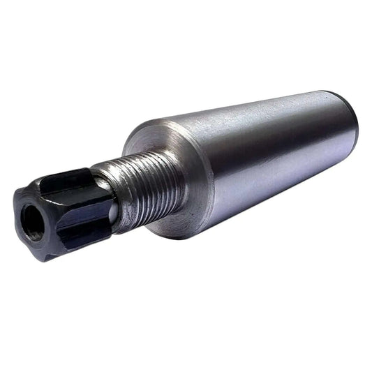 Valve seat grinding pilot tool with threaded shank and dark hex opening