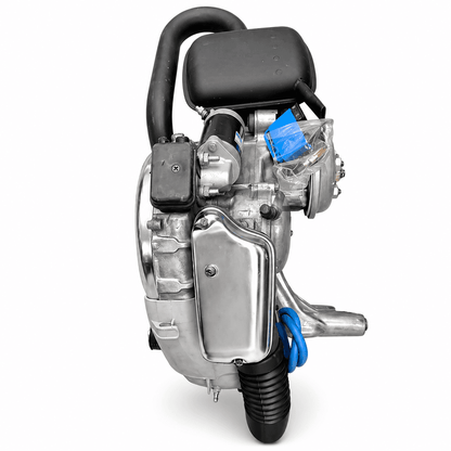 150cc Vespa engine, compact design, aluminum and steel, ideal for scooters and motorcycles