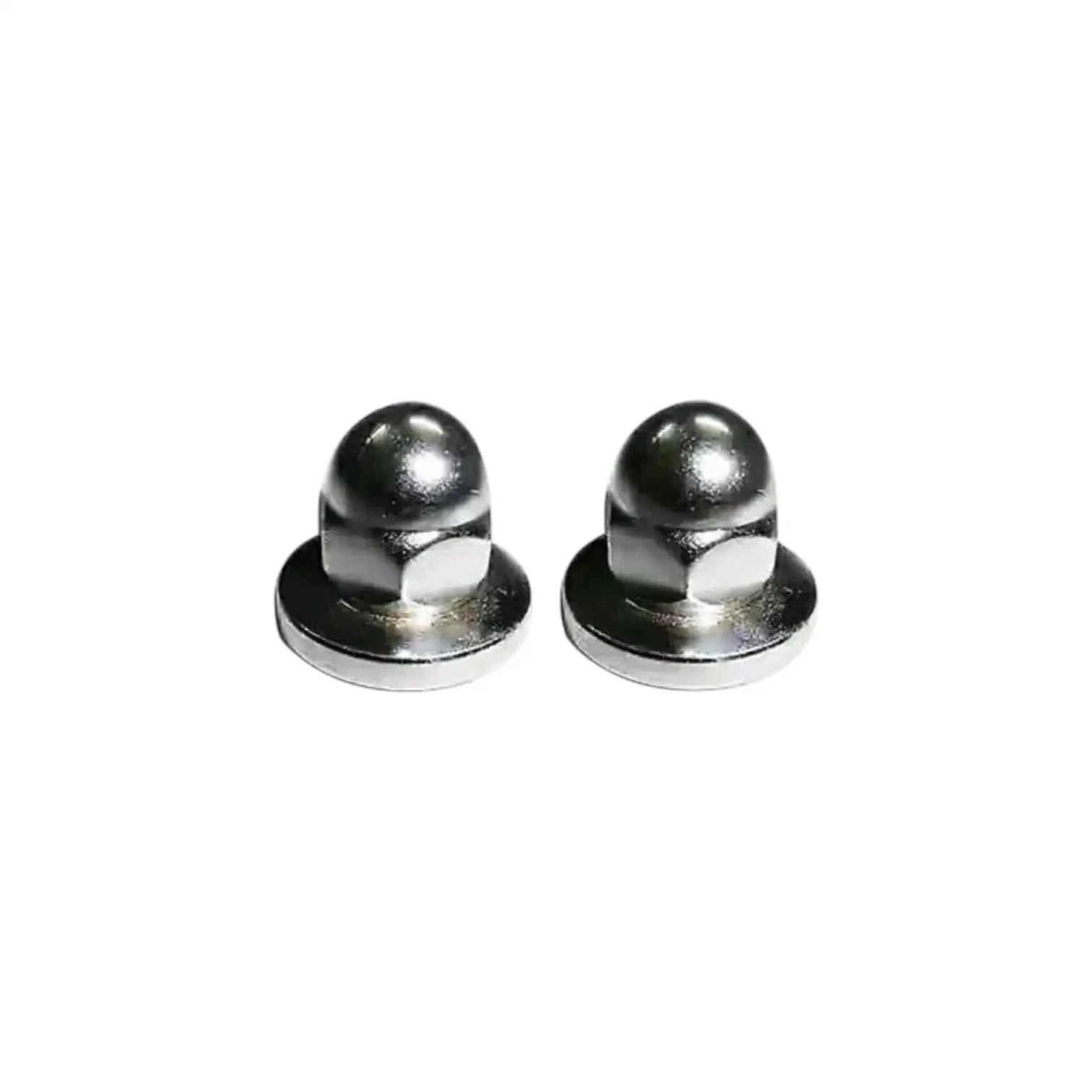 Premium chromed M8 domed nuts for Royal Enfield T-Cover/Filter