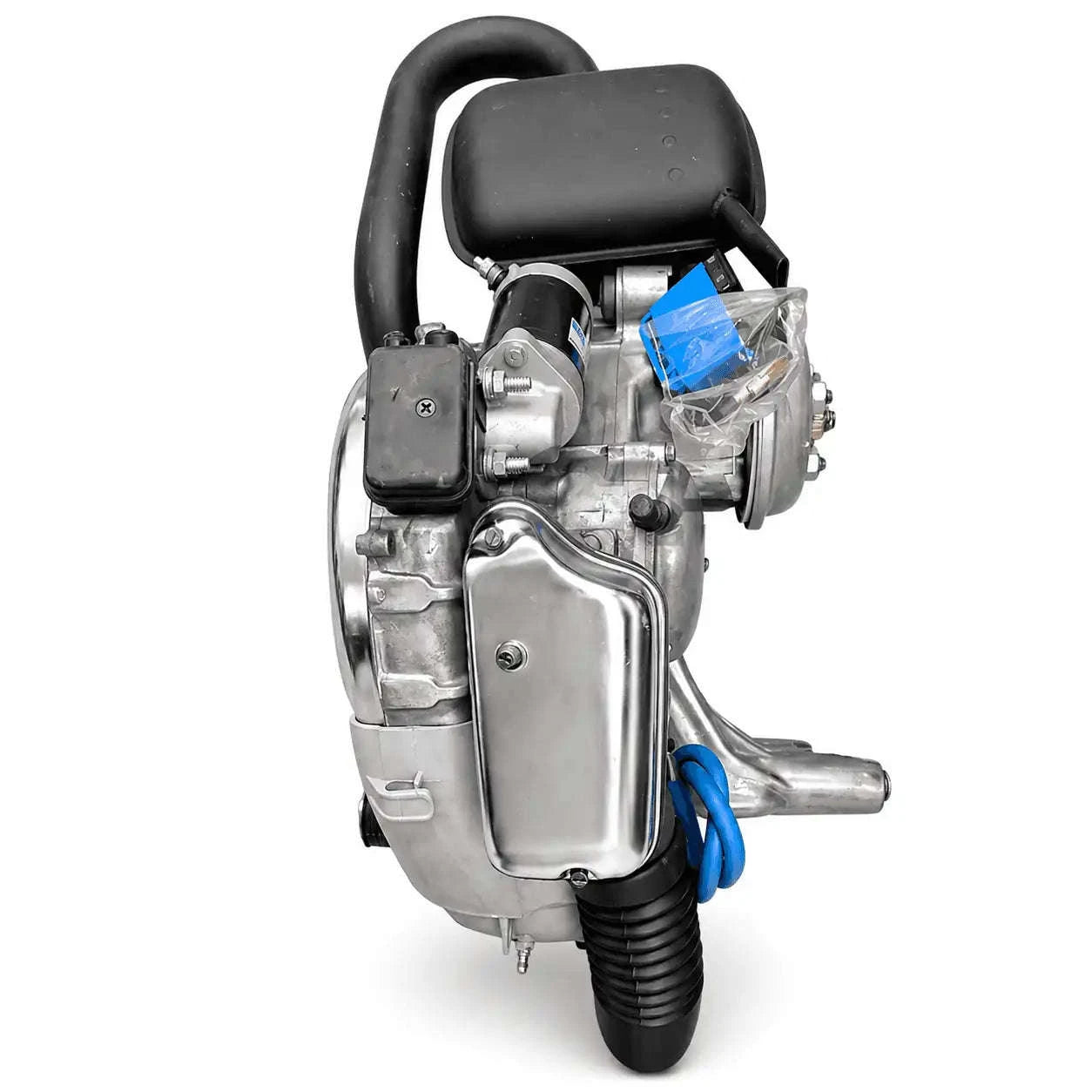 Remanufactured engine, black air cover and silver side casing