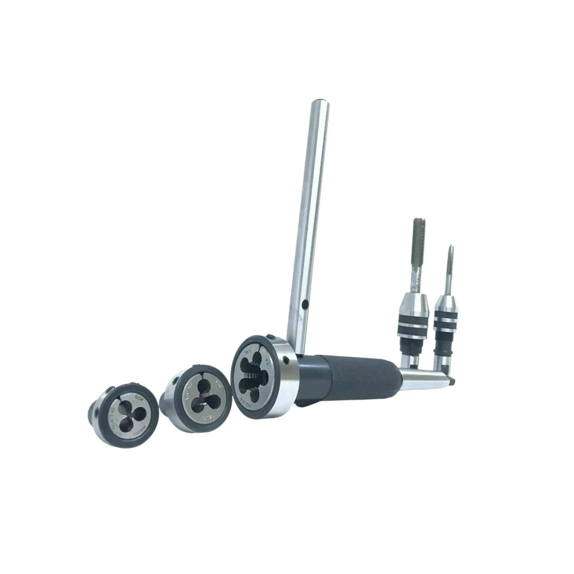 2MT Lathe Tailstock Tap And Die Holder Set Sliding Floating Type MT2 Shank INCH StellerGear