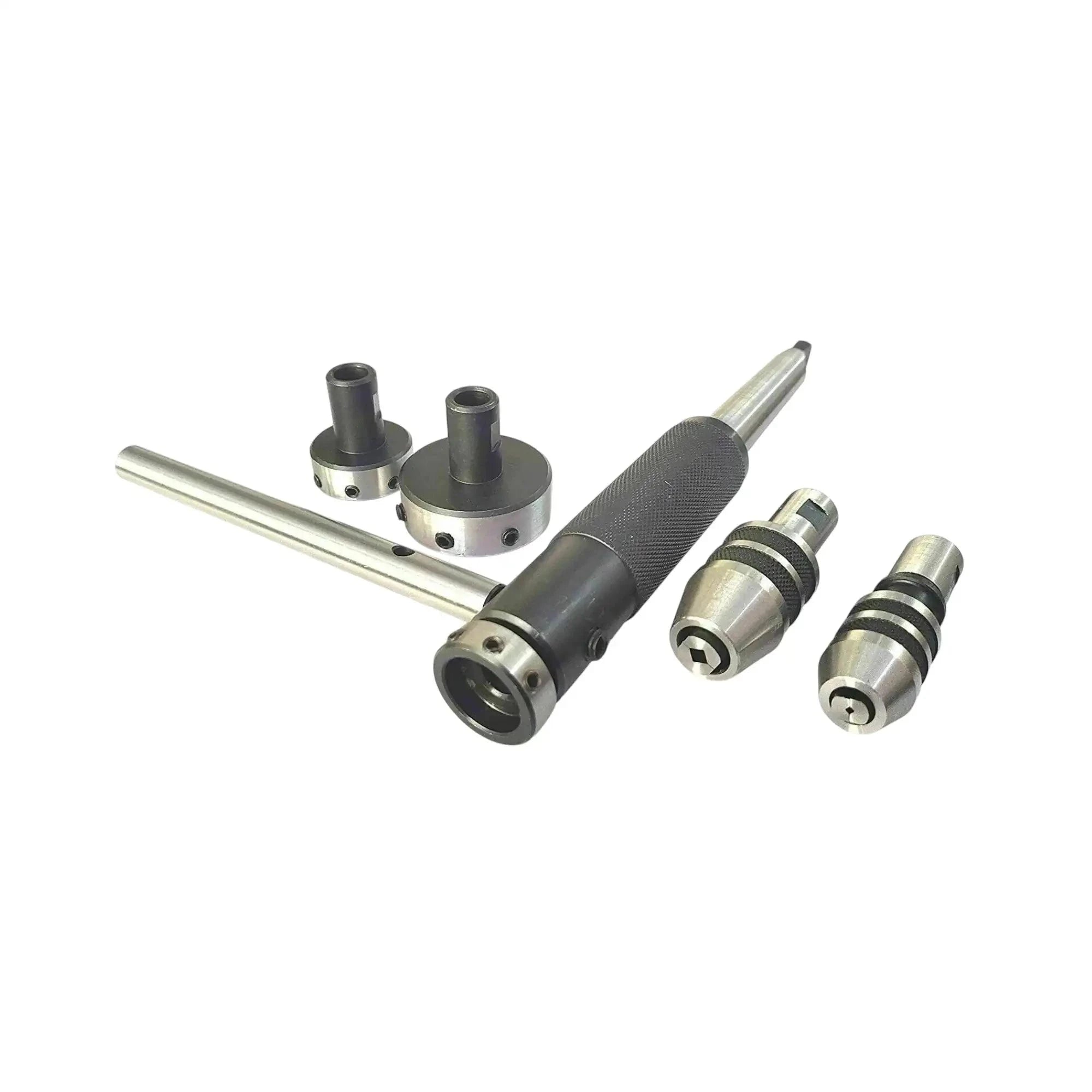 2MT Lathe Tailstock Tap And Die Holder Set Sliding Floating Type MT2 Shank INCH StellerGear