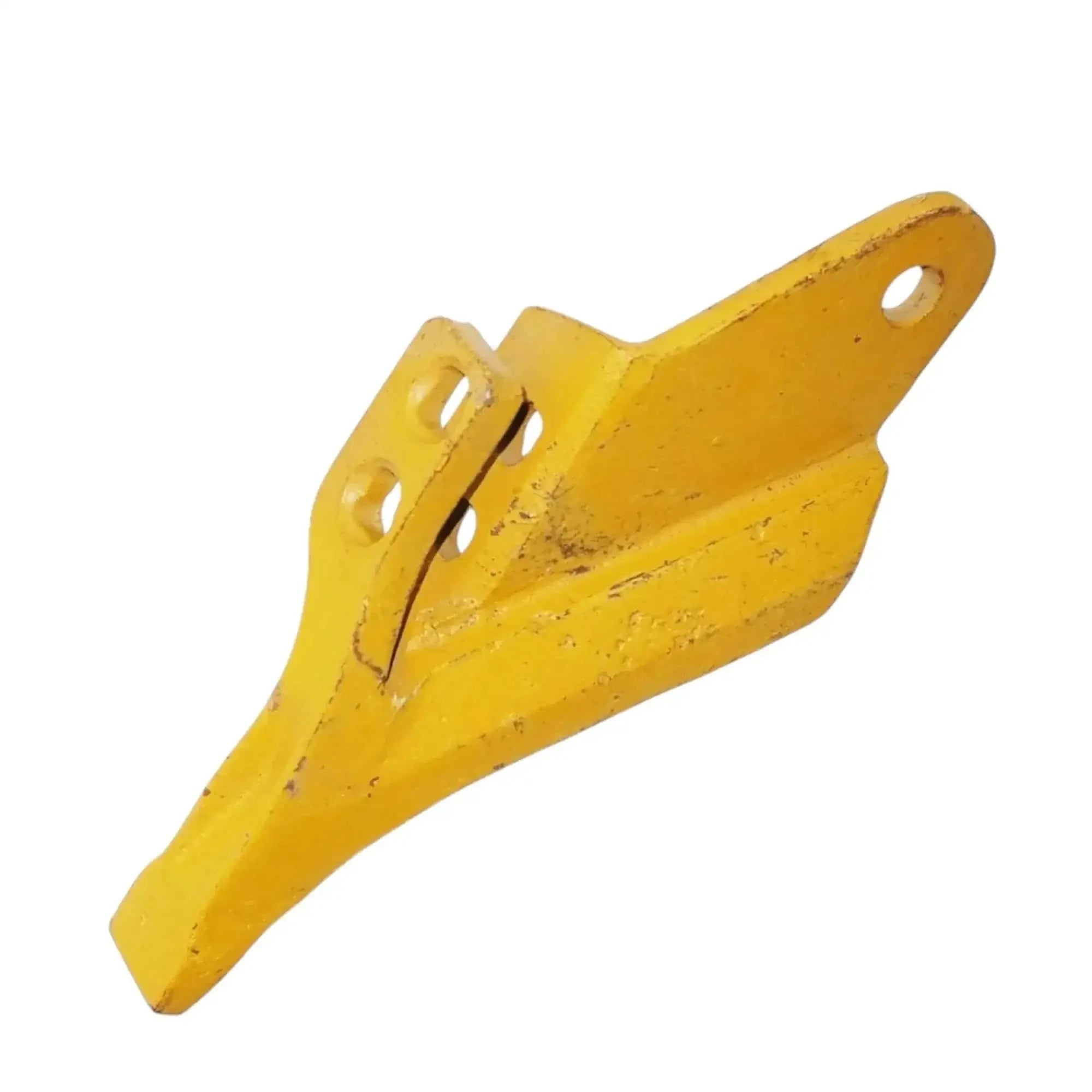 Bucket digging side cutter tooth, yellow steel with two mounting slots