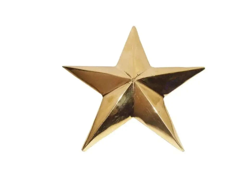 Pure brass star decal, 3.75-inch fixing sticker