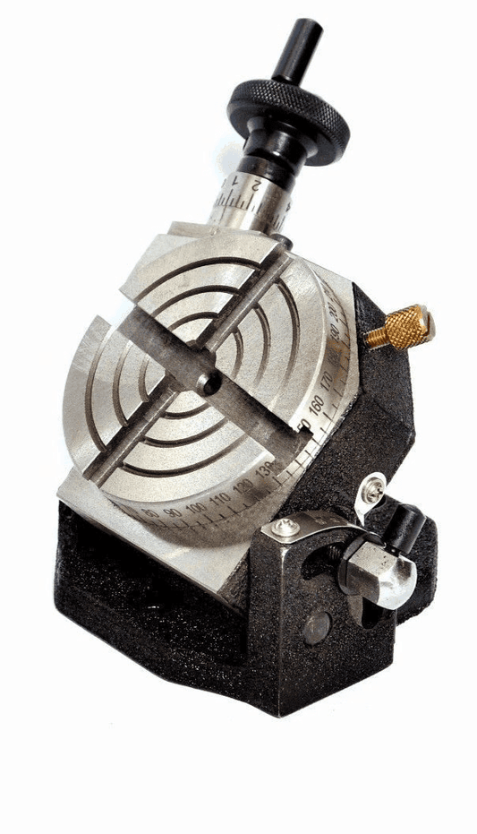 3 inch rotary table for milling with adjustable angles and precision markings