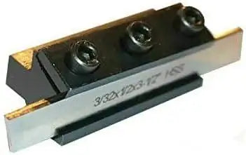 Parting Tool Cut Off Holder 3/8 Shank with HSS Blade(3/32x1/2x3.5) for Lathe - StellerGear