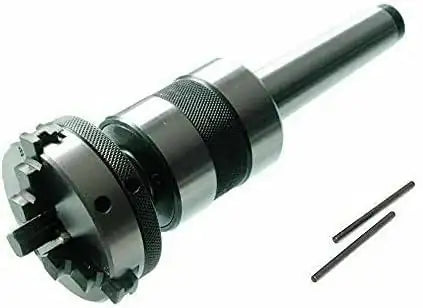 Revolving Live Center Mt3 Threaded M12 X 1 With 50 Mm Mini Scroll Chuck - StellerGear