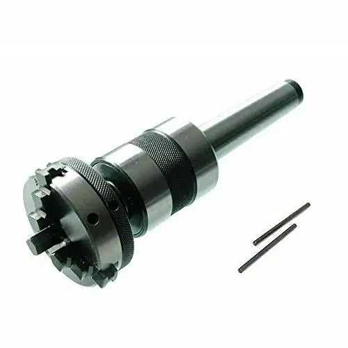 Revolving Live Center Mt2 Threaded M12 X 1 With 50 Mm Mini Scroll Chuck - StellerGear