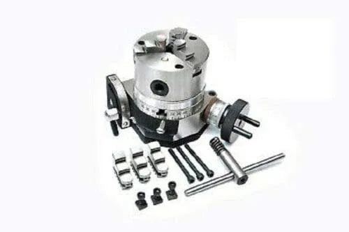 Tilting Rotary Table 3/80mm With 80 Mm Self Centering Chuck M6 Clamping Kit - StellerGear