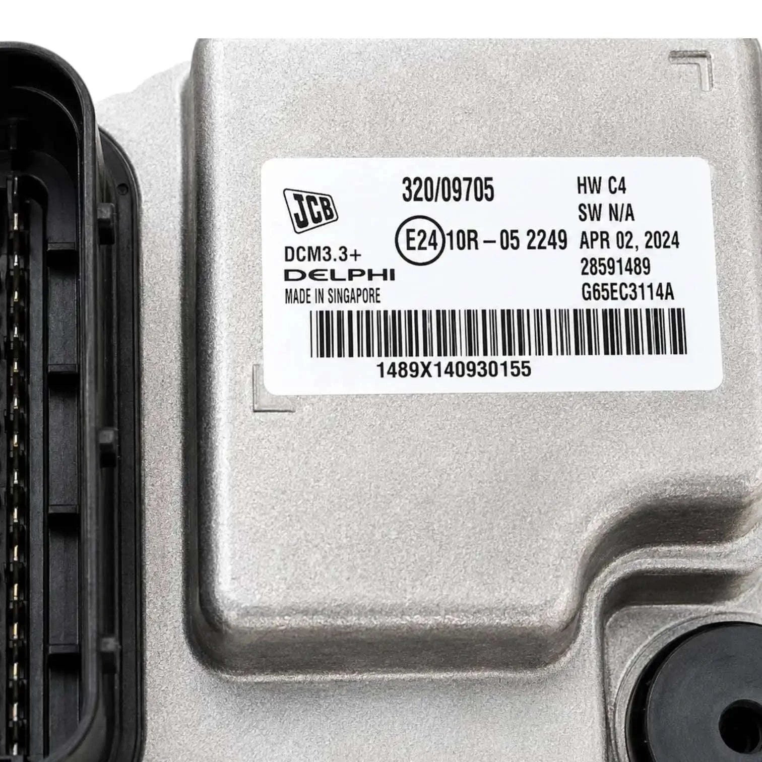 JCB Blank ECU - ECM 444 T4 Delphi DCM3.3+, automotive engine control unit.