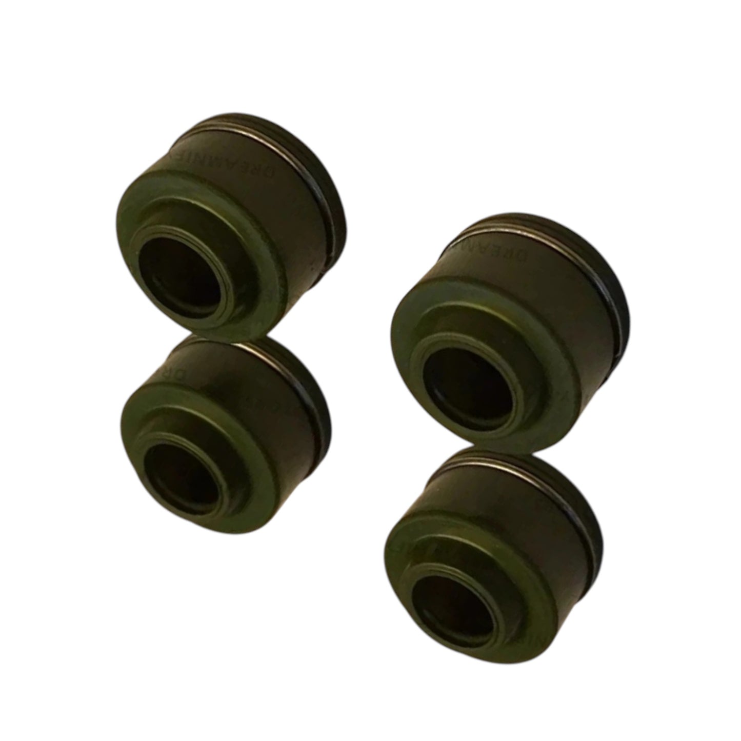 Set of four stem valve oil seals for 390 ktm duke, durable rubber, designed for effective engine sealing