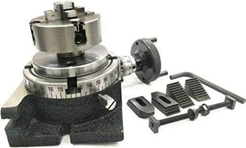 Rotary Table 4 / 100mm with 70mm Independent Chuck M6 Clamping Kit Set - StellerGear