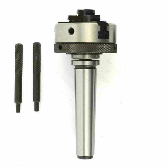 50mm 3 Jaw Mini Scroll Chuck Mt1 Mounting Shank 6mm Drawbar Threaded 12 X 1 - StellerGear
