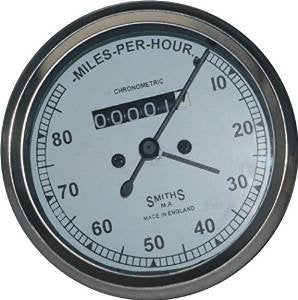 SMITH SPEEDOMETER 0-80 MPH WHITE FACED BSA ENFIELD Best Quality