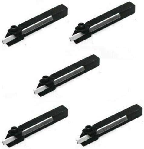 5pcs Set Of Mini Parting Tool Cut Off Holder 10mm Shank With Hss Blade - StellerGear