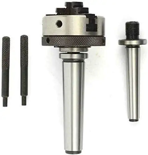 50mm 3 Jaw Mini Scroll Chuck With Mt3 Mounting Shank - StellerGear