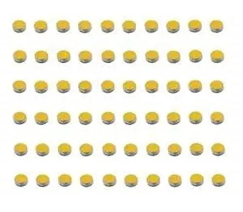 Small round magnets (set of 10) with yellow tops