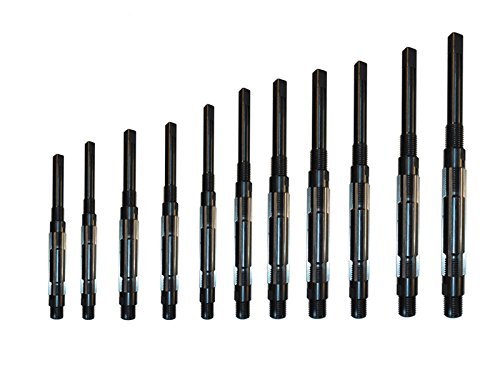 11 Piece Adjustable Hand Reamer Set H-4 to H-14 Sizes 15/32” to 1.1/2” Best Quality