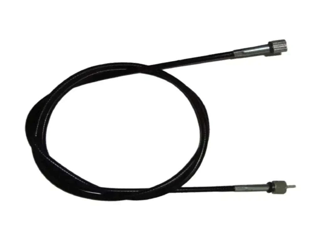 Vintage speedometer cable, black with metal end fittings