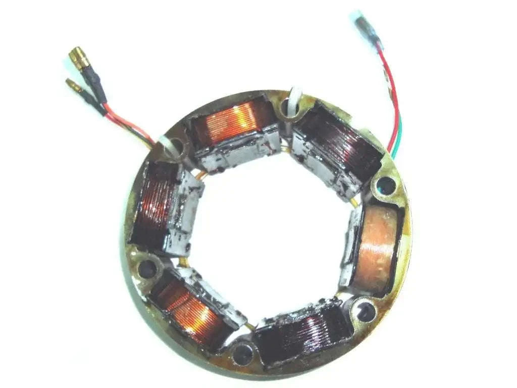 Electrical stator with copper windings and wire leads