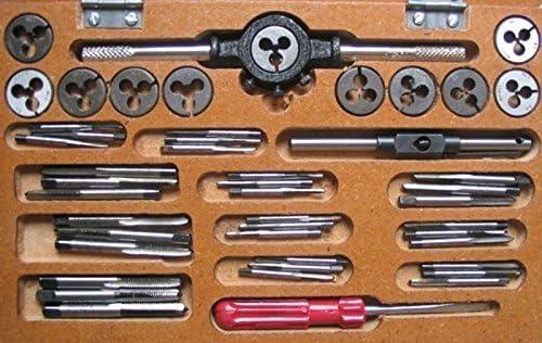 COMPLETE TAP AND DIE SET 0-10 BA TAP WRENCH DIE STOCK - StellerGear