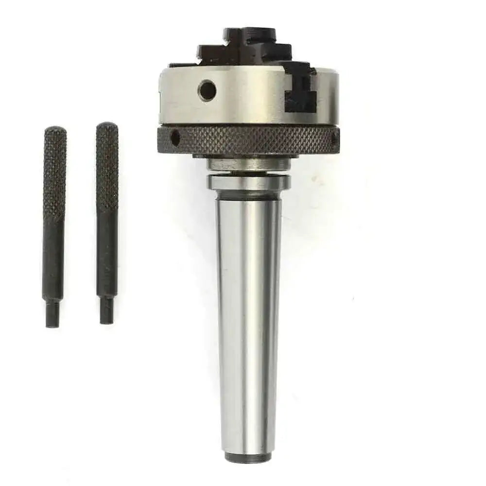 50mm 3 Jaw Mini Scroll Chuck Mt2 Mounting Shank 3/8 Drawbar Threaded 14 X 1 - StellerGear