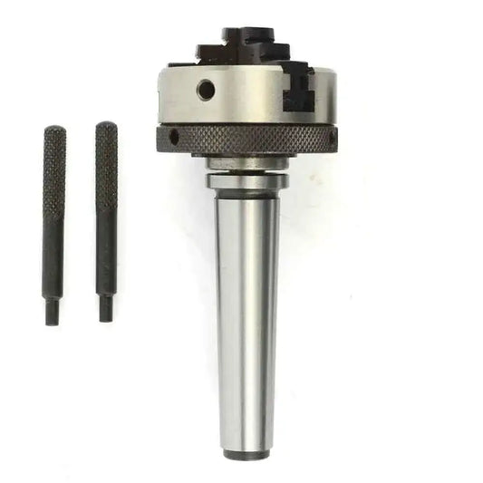 50mm 3 Jaw Mini Scroll Chuck Mt2 Mounting Shank 3/8 Drawbar Threaded 14 X 1 - StellerGear