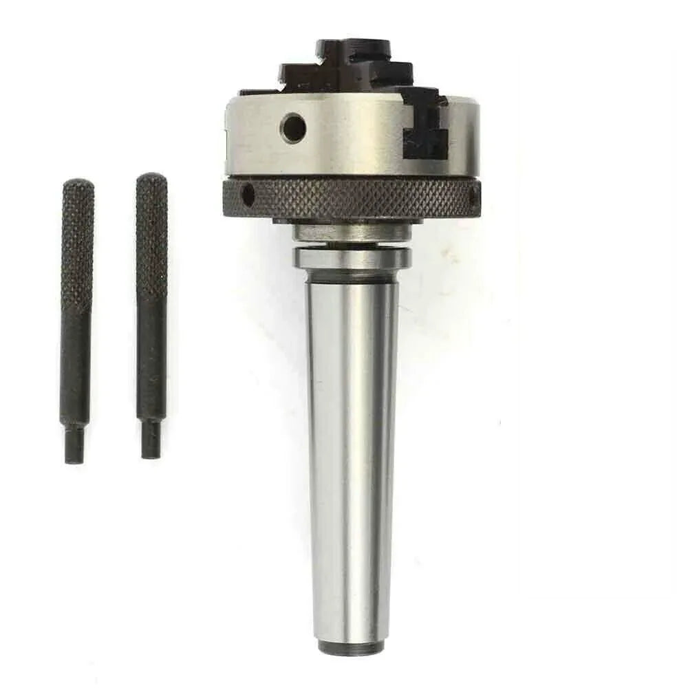 50mm 4 Jaw Mini Scroll Chuck, Mt1 Mounting Shank,6mm Drawbar Threaded 12x1 - StellerGear