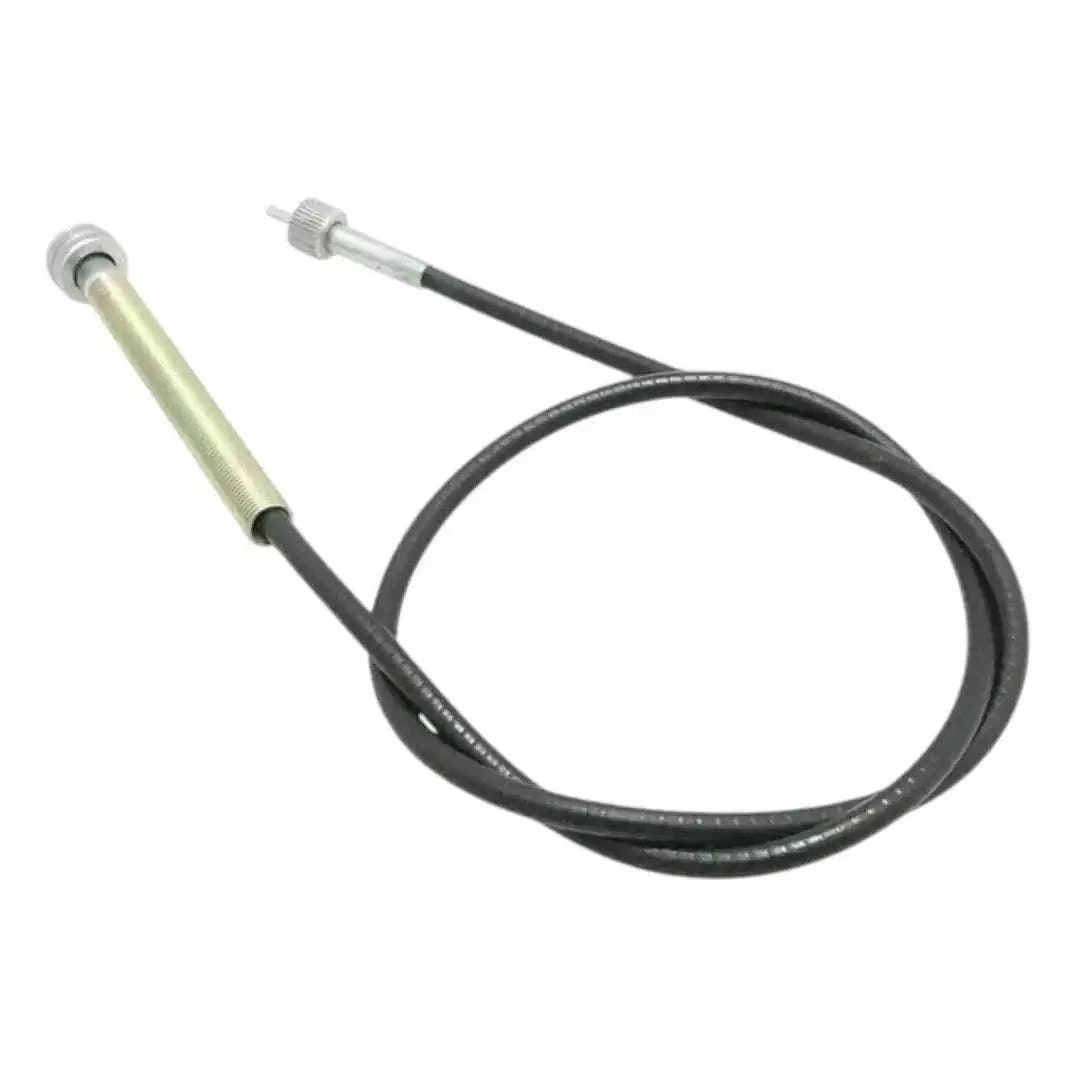 Royal Enfield speedo cable, flexible black metal housing, precision fit for accurate speed readings