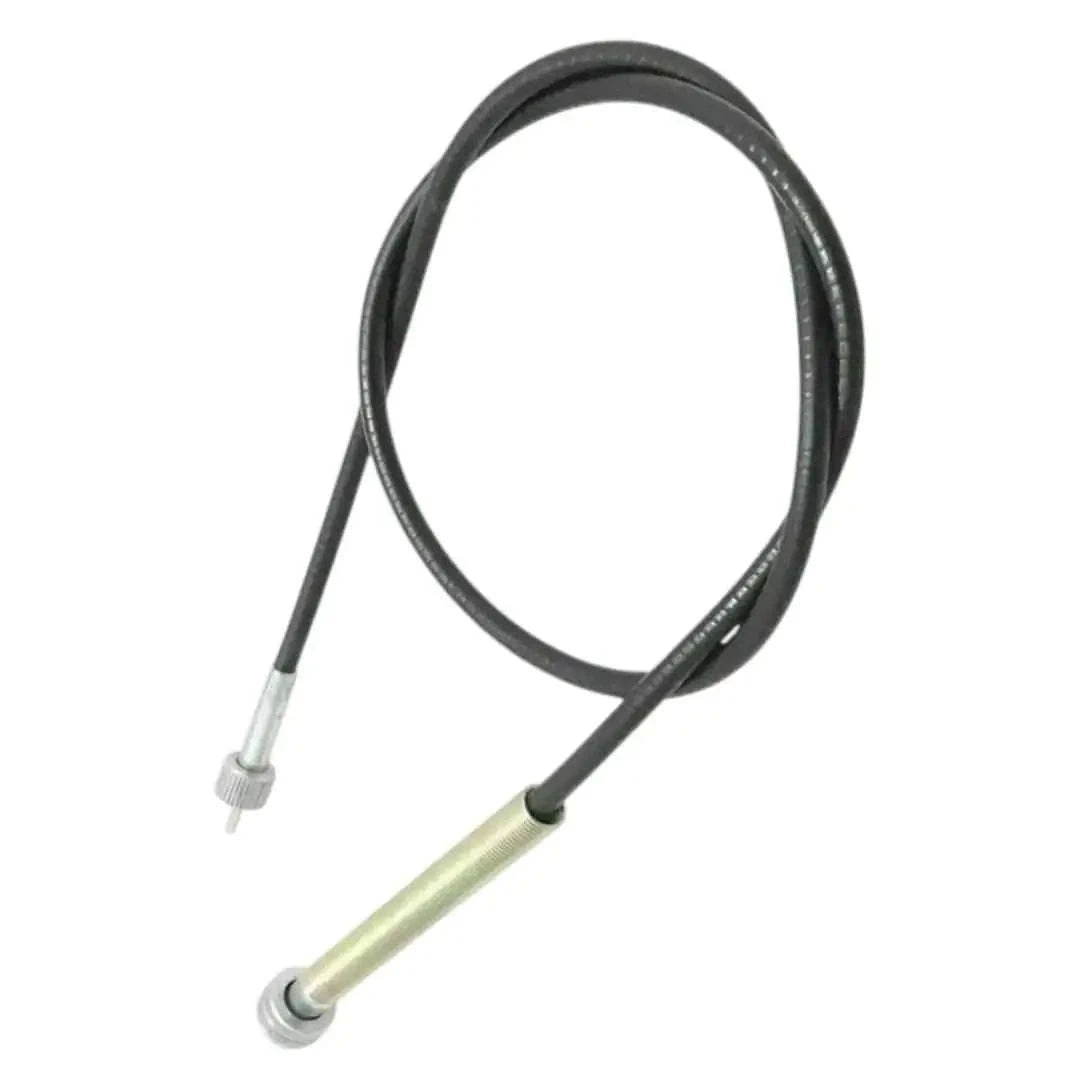 Speedo cable for Royal Enfield motorcycles, durable, black, designed for accurate speed readings