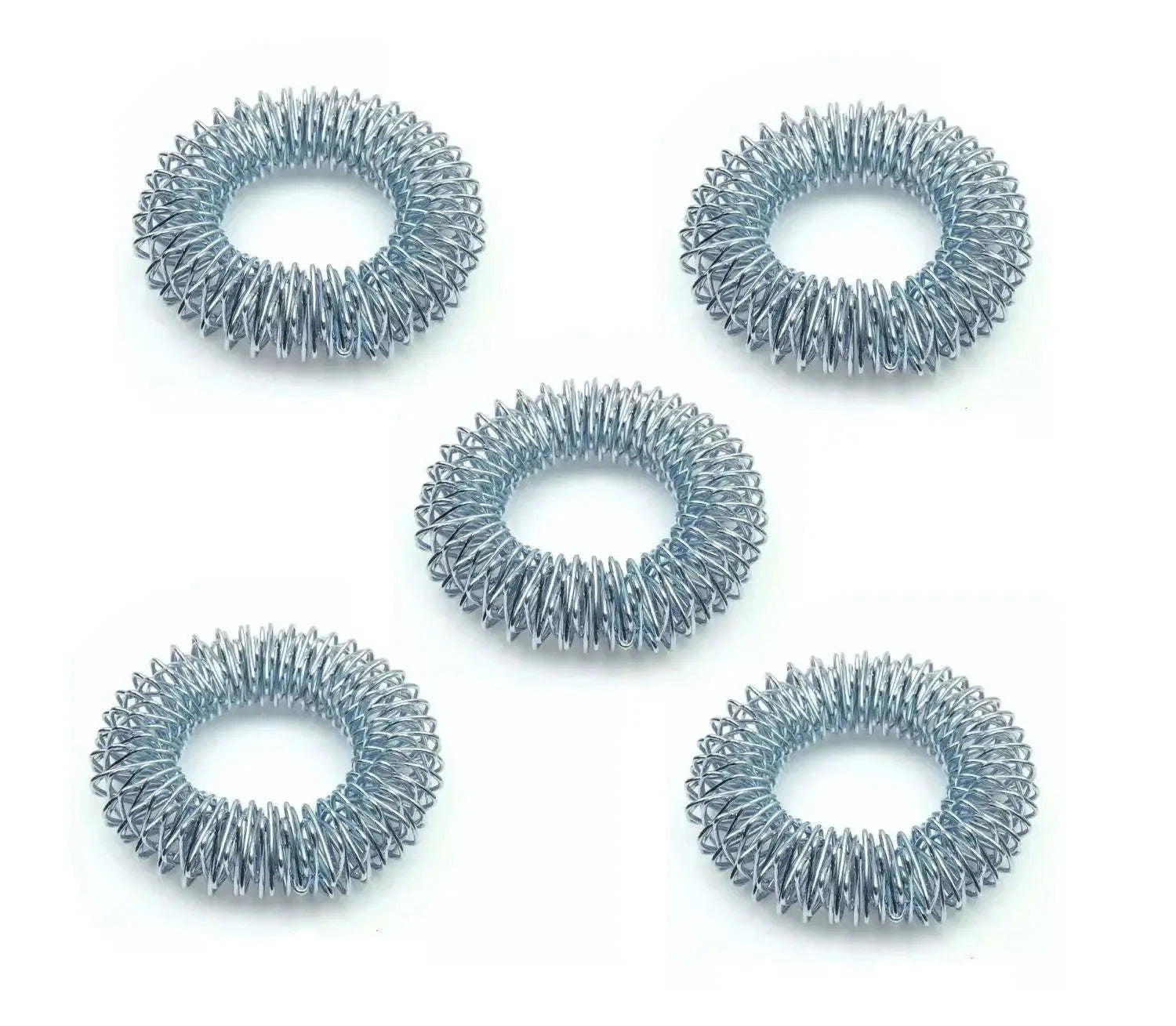 5pcs Acupressure Massage Bracelets Set with 5 Sujok Rings - StellerGear
