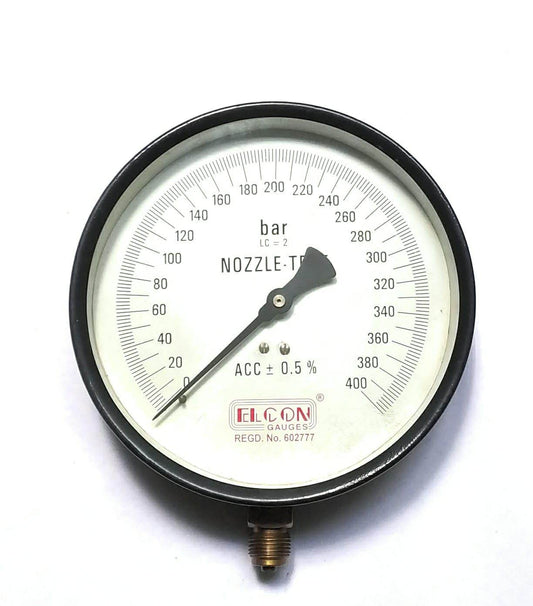 Pressure Gauge 400 Bar x 6 Diameter Inch Dry - StellerGear