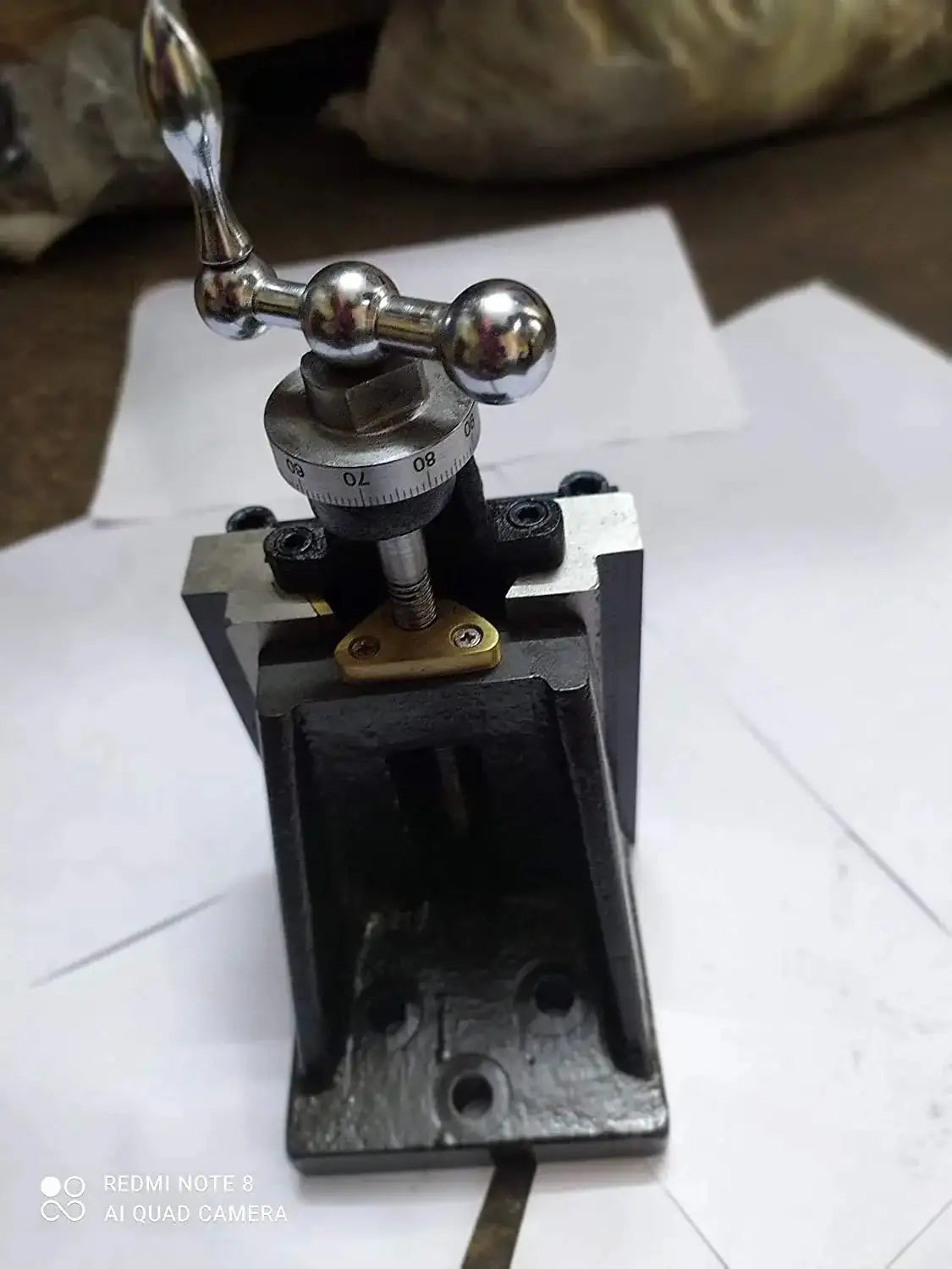 Fixed Vertical Milling Slide 4" X 5"- 3 Slot In This Base For Clamp Milling Tool - StellerGear