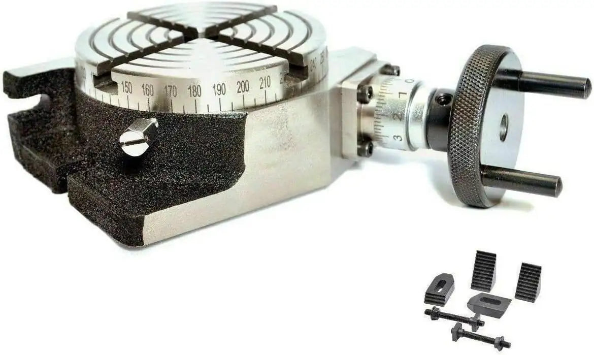 Rotary Table 4/100 Mm With M6 Clamping Kit Set - StellerGear