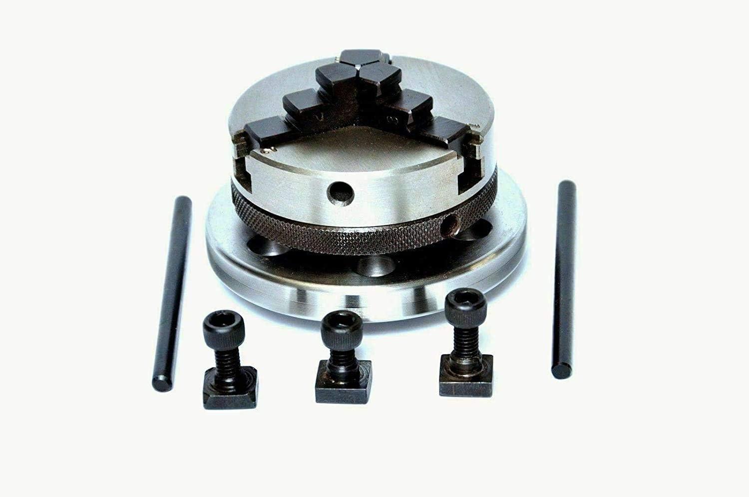 3 Jaw Self Centering Lathe Chuck 50 Mm With Backplate For 3 4 Rotary Tables - StellerGear