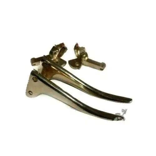 Brass handlebar clutch and brake lever set with mounting bracket