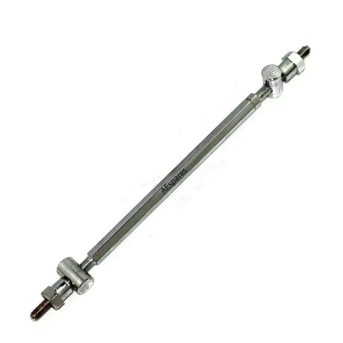 Chrome front brake link rod with bolt ends