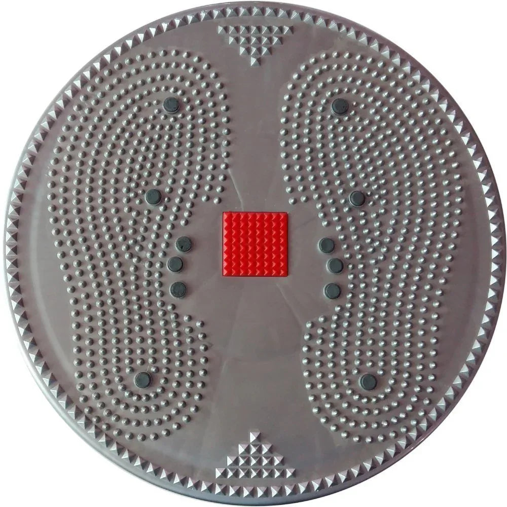 Acs Mat Acupressure Twister Big Disc Pyramid & Magnetic Treatment Therapy (Grey) - StellerGear