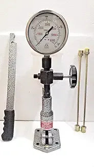 Diesel Injector Nozzle Pop Tester, 420 Kg/6000 PSI ,SS Body Dual Gauge Free Ship - StellerGear