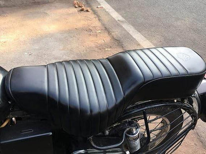 Black Premium Touring Dual Seat For Fits Royal Enfield Interceptor 650cc - StellerGear