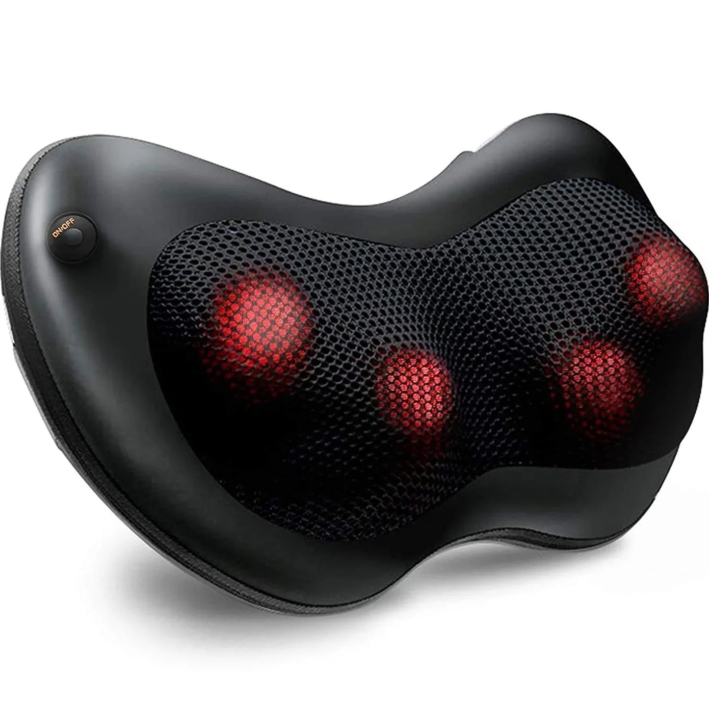 (USA) Shiatsu Cushion Full Body Massager With Heat For Pain Relief (Black) - StellerGear
