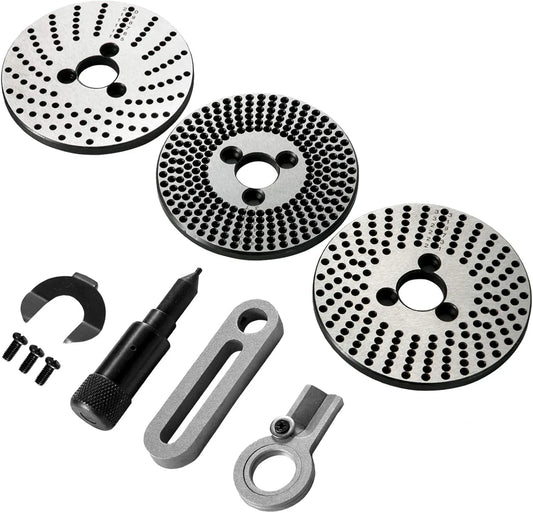 Dividing Plate Set 4"/100MM Indexing Head Rotary Table 3 x Index Plates - StellerGear