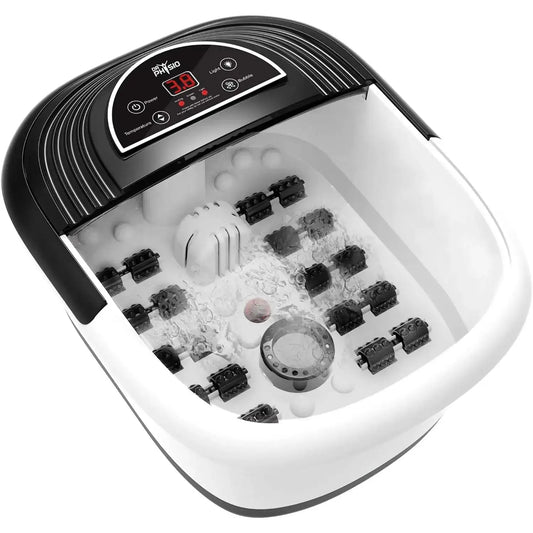 Electric foot spa pedicure massager with digital screen and heated massage tub
