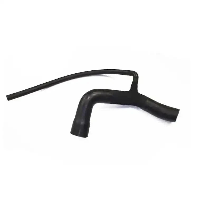 Black water hose with molded 90-degree elbow and straight end