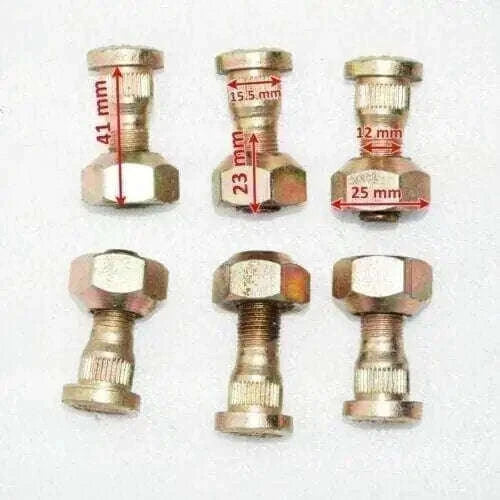 8x Rear Wheel Bolt and Nut set for Massey Ferguson tractors