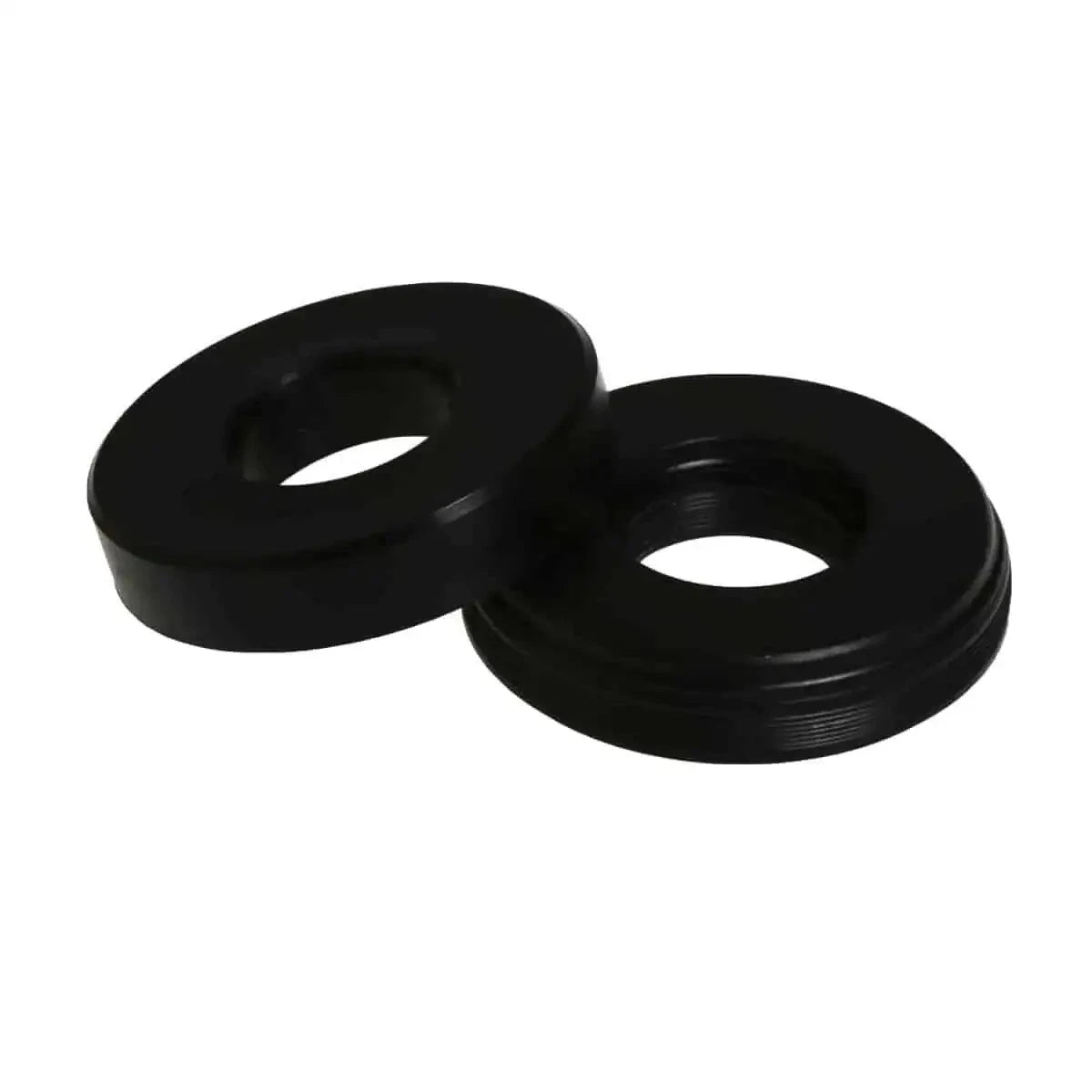 Hydraulic clamp seal rings, black rubber, two-piece set